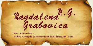 Magdalena Grabovica vizit kartica